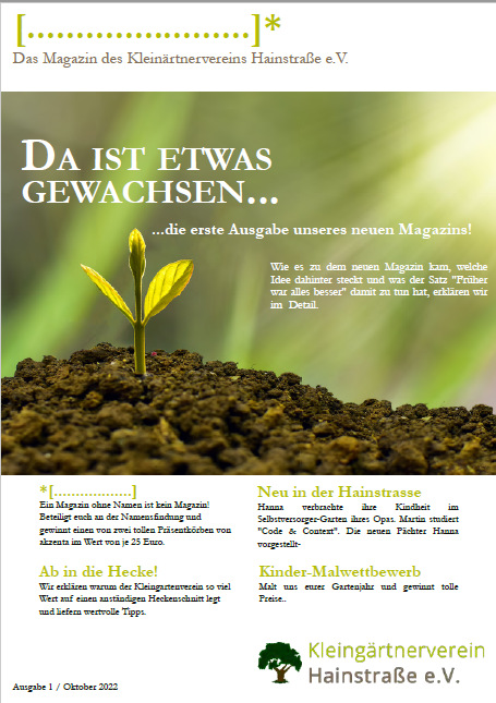 Die erste Ausgabe als PDF