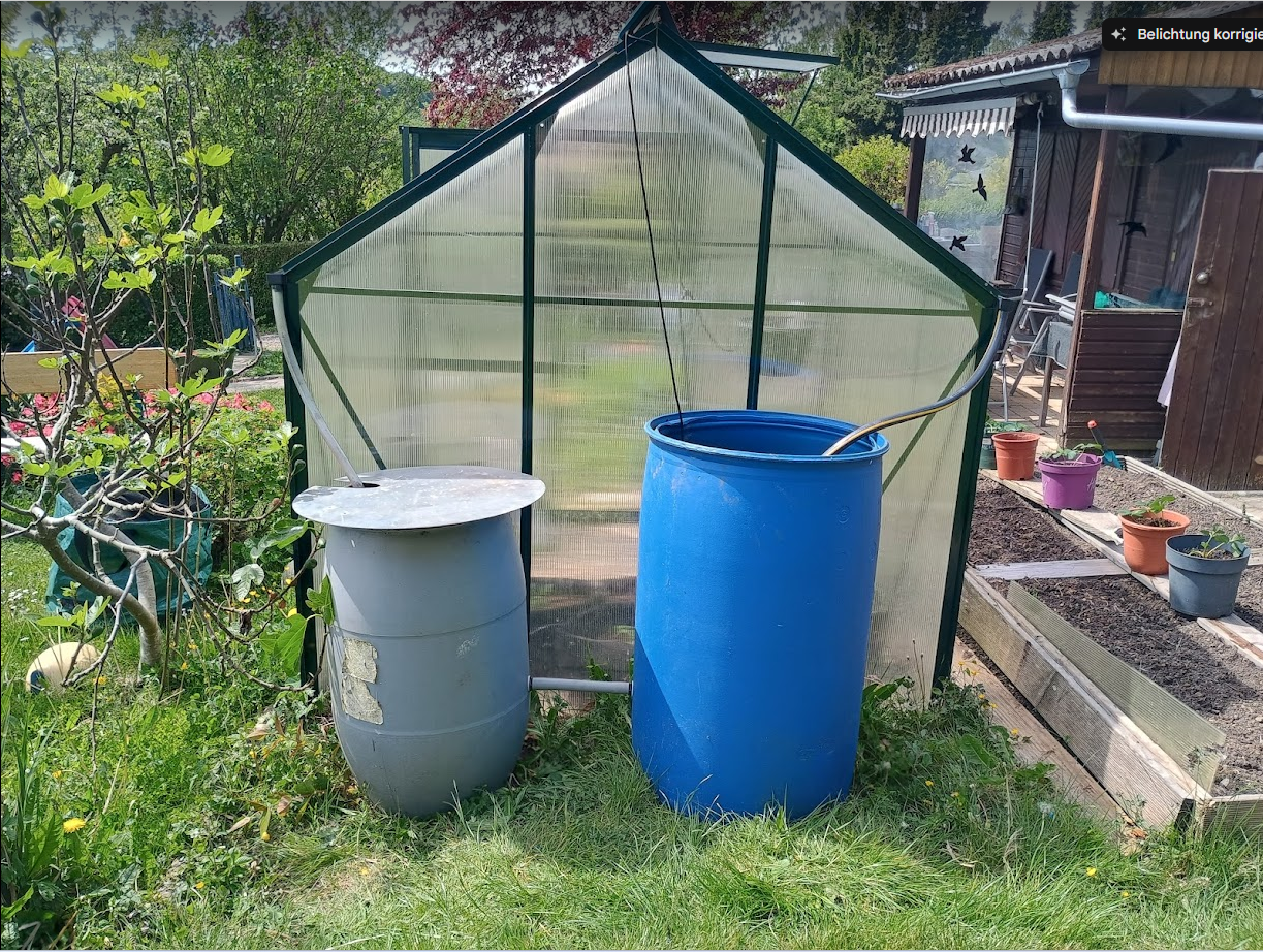 Regenwasser sammeln!